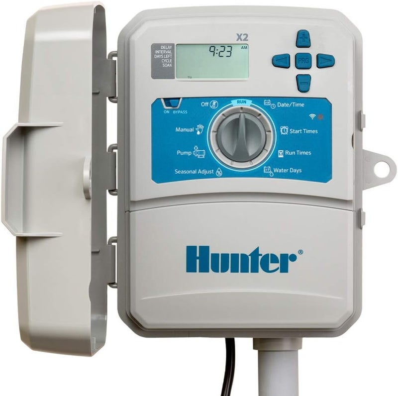 HUNTER Industries Hydrawise X2 6-Station Outdoor Irrigation Controller, white - Image 1